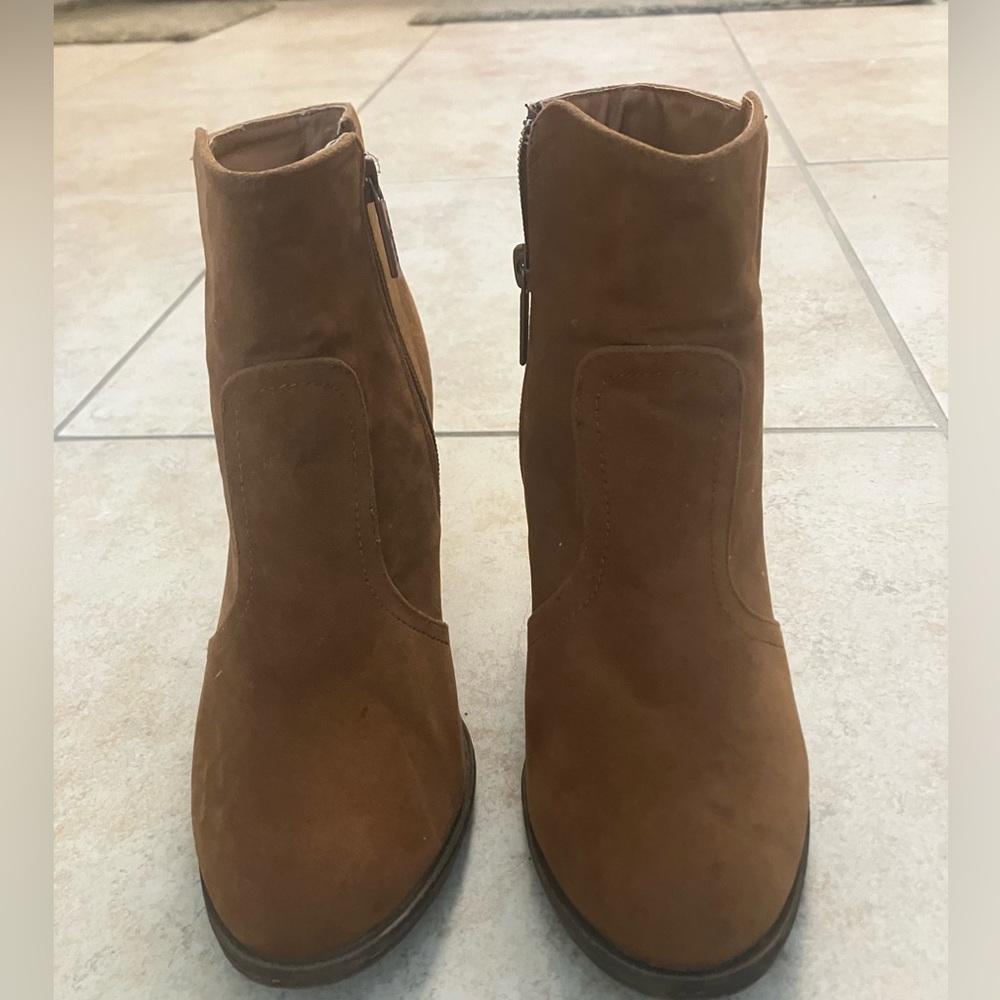 Brown booties